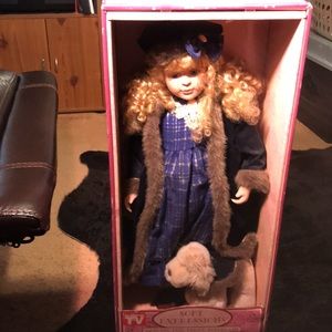 Genuine fine bisque porcelain doll